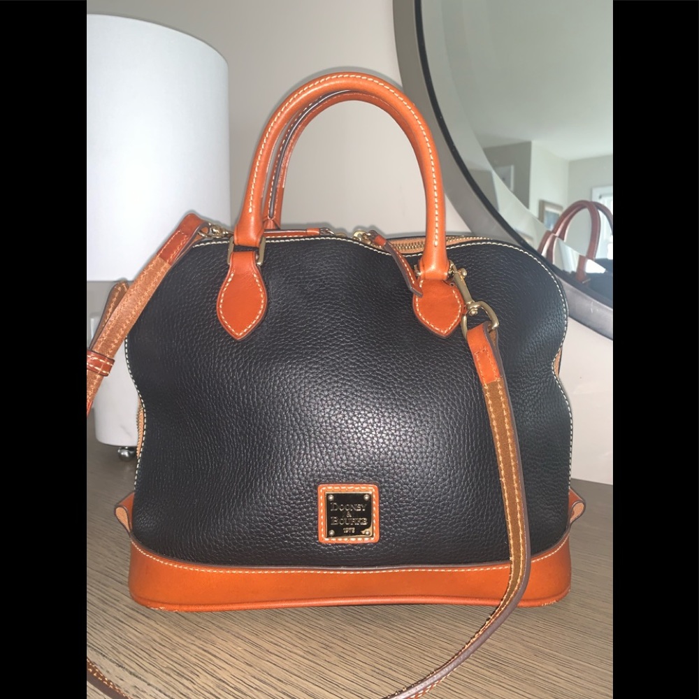 Dooney & Bourke Pebble Leather Zip Zip Satchel - Picture 1 of 6
